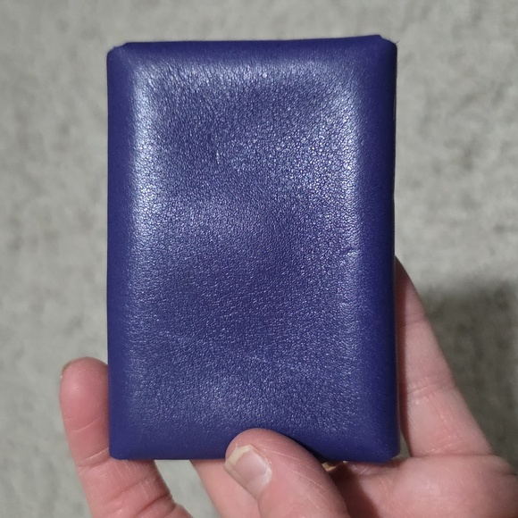 Portland Leather Goods PLG Leather Mini Daisy Wallet Violet Purple - Picture 2 of 3